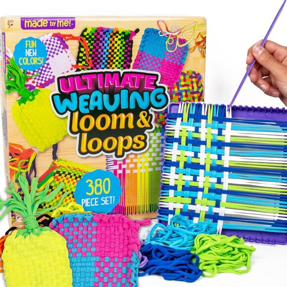 NEW Weaving Loom 378 Craft Loops + 1 Weaving Loom with Tool Potholder craft kit - Picture 1 of 16